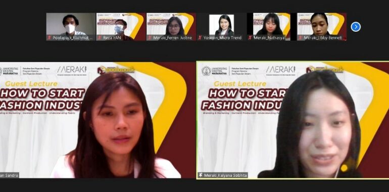 Webinar kewirausahaan yang diadakan oleh Universitas Kristen Maranatha bersama Poolapack GB Marketplace